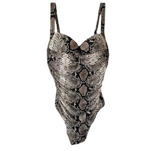 Bond Eye Australia Snakeskin Print One Piece Swimsuit